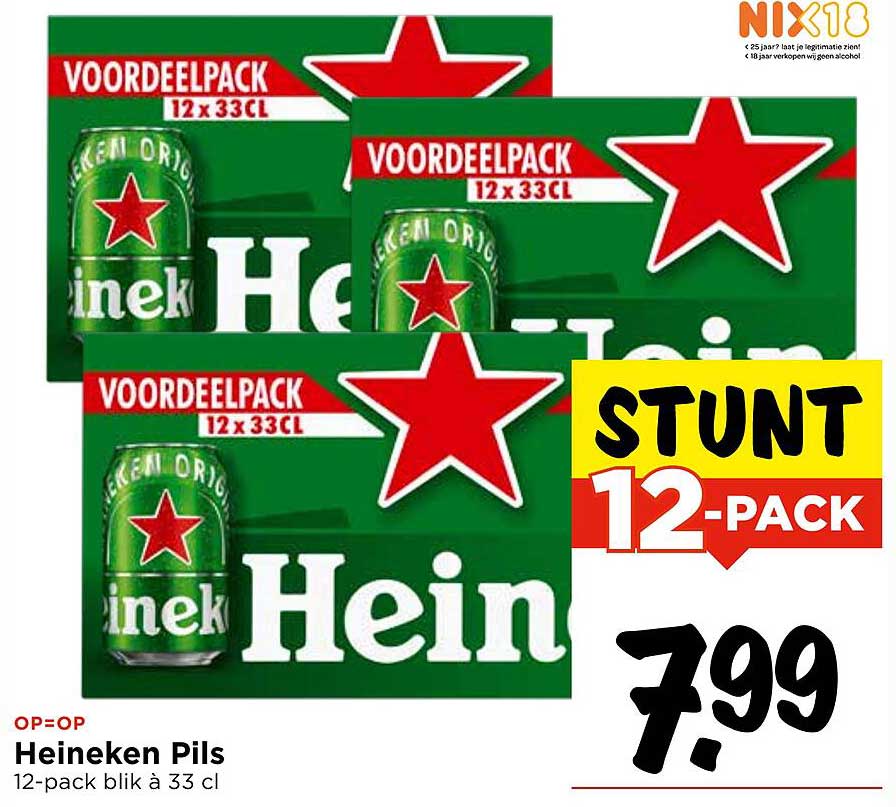 Heineken Pils 12-pack blik à 33 cl