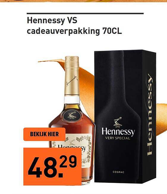 Hennessy VS cadeauset 70CL
