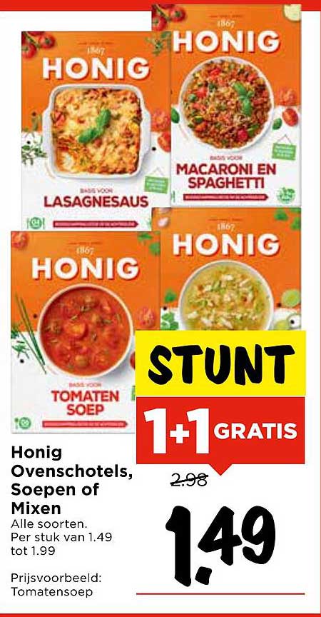 Honig Ovenschotels, Soepen of Mixen