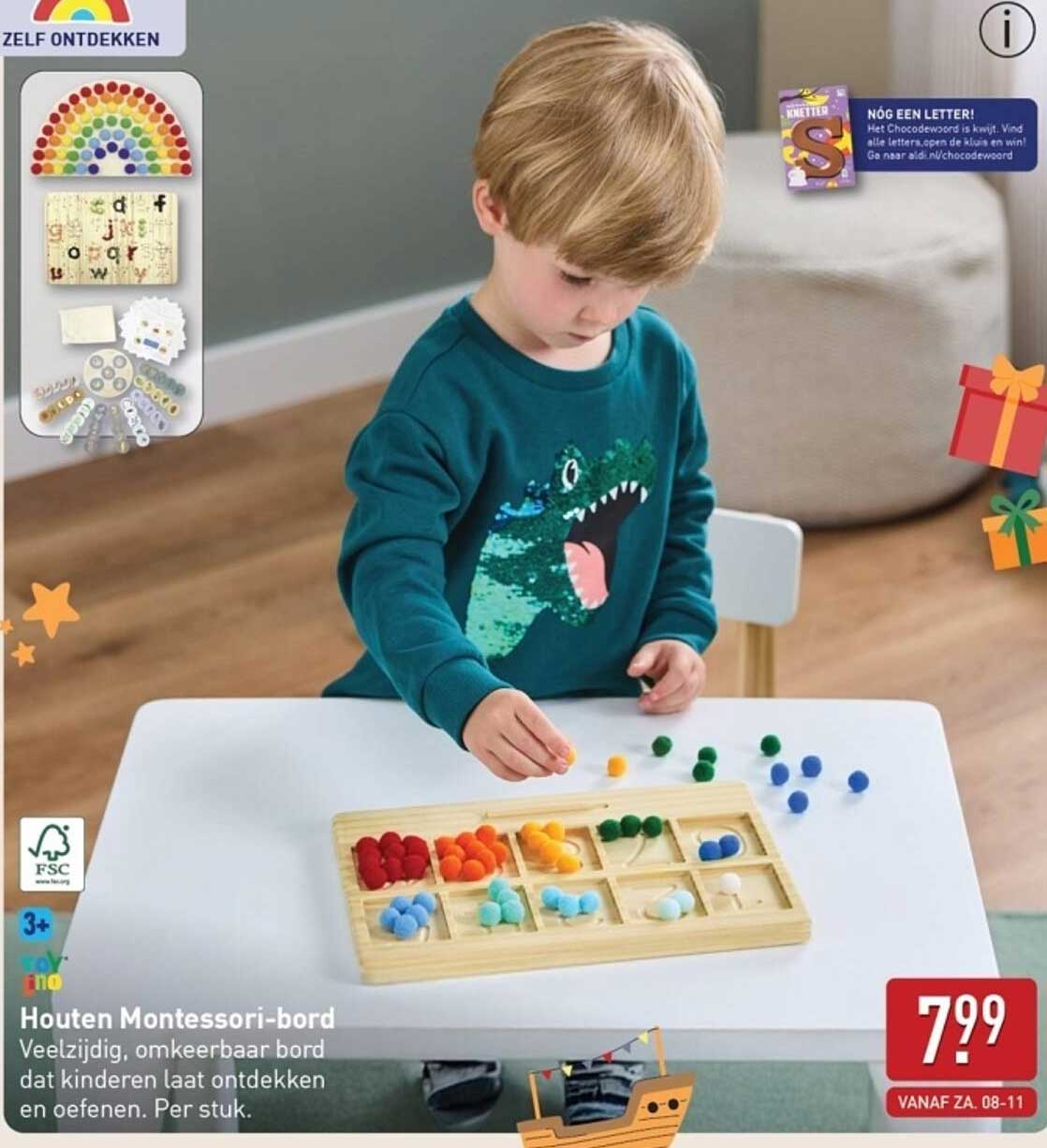 Houten Montessori-bord