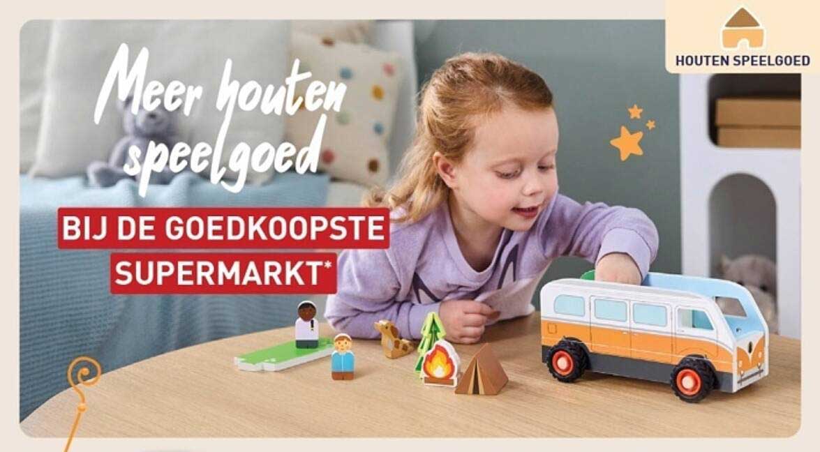 HOUTEN SPEELGOED BIJ DE GOEDKOOPSTE SUPERMARKT*