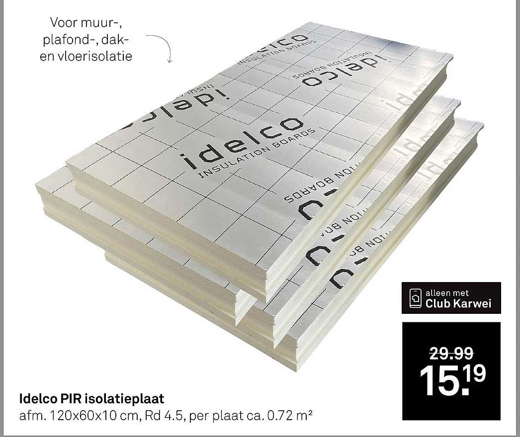 Idelco PIR isolatieplaat