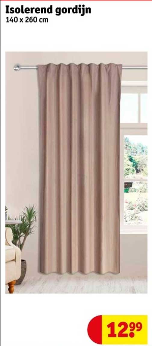 Isolerend gordijn 140 x 260 cm