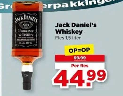 Jack Daniel's Whiskey Fles 1,5 liter
