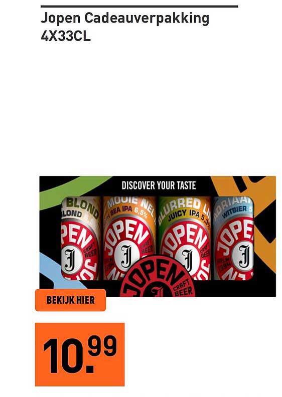Jopen Cadeauverpakking 4X33CL