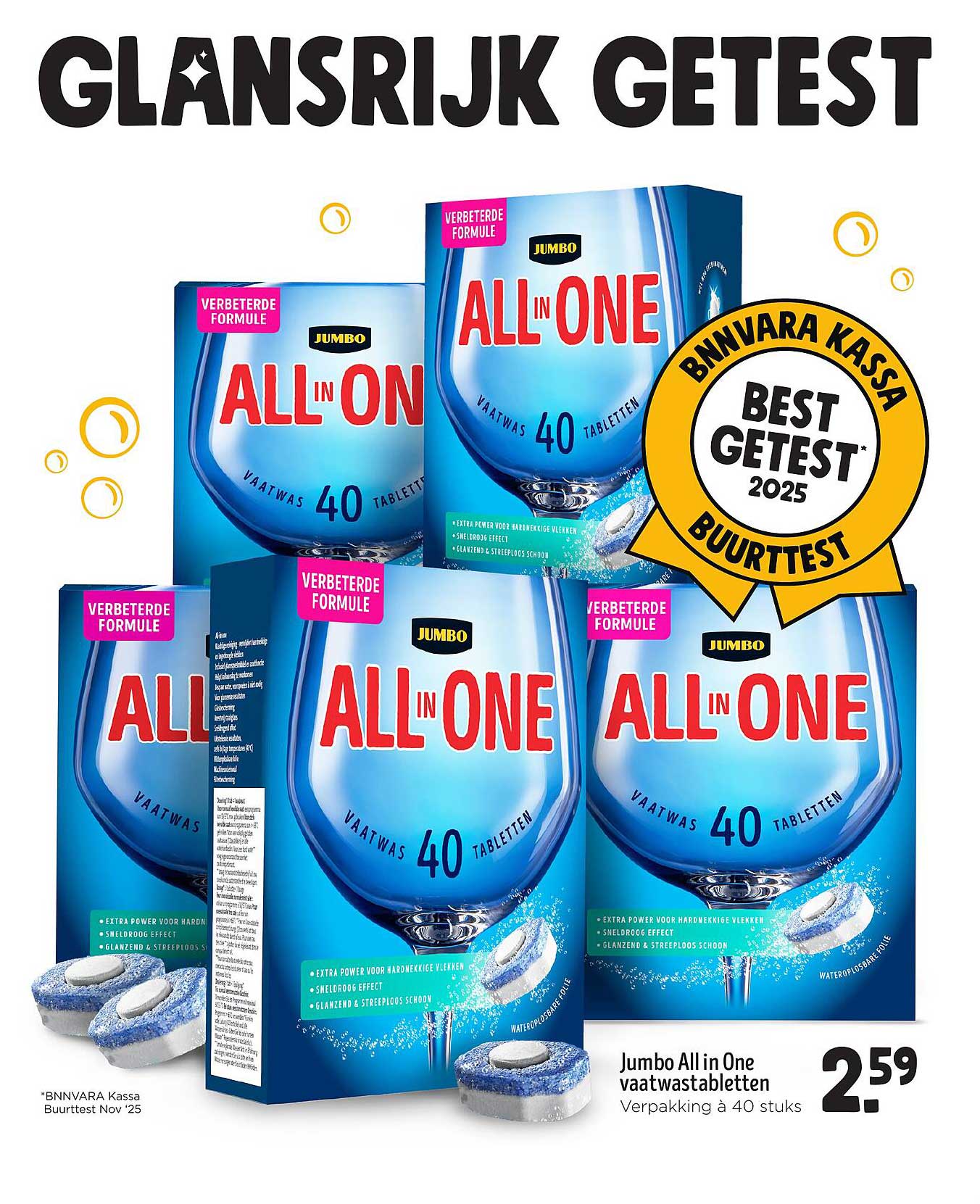 Jumbo All in One vaatwastabletten 40 stuks