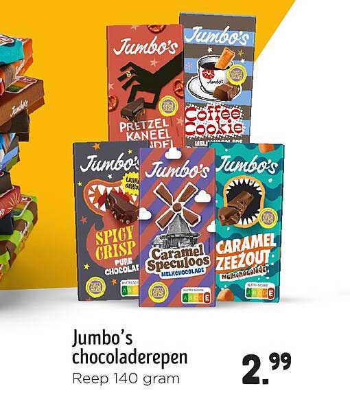 Jumbo's chocoladerepen