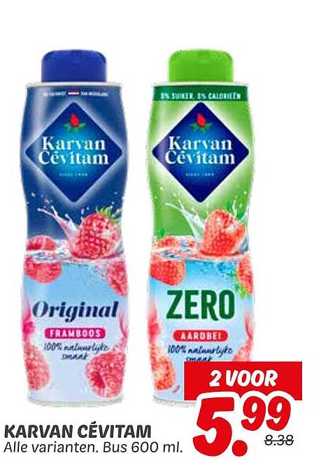 KARVAN CËVITAM - Alle varianten. Bus 600 ml.