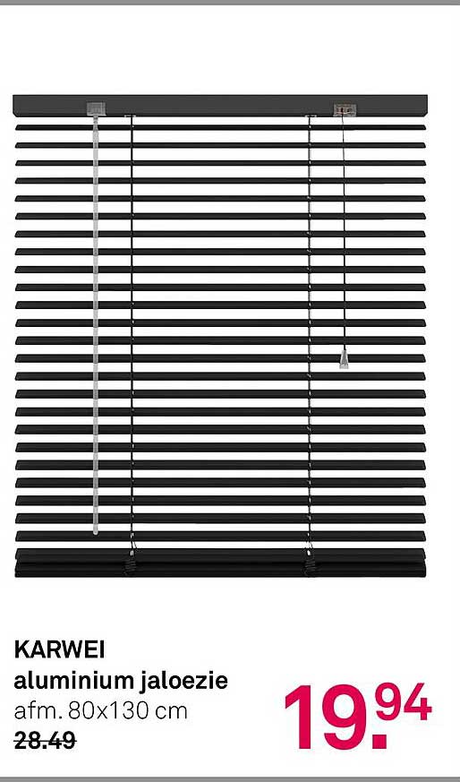 KARWEI aluminium jaloezie afm. 80x130 cm