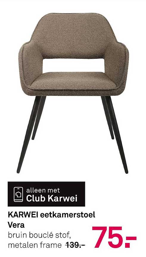 KARWEI eetkamerstoel Vera