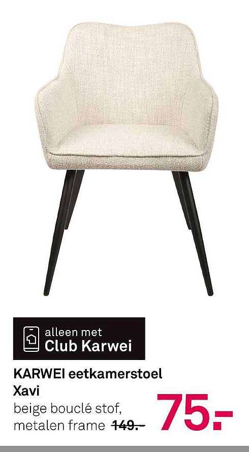 KARWEI eetkamerstoel Xavi
