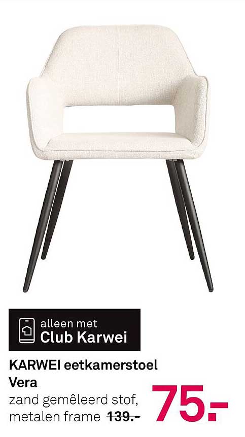 KARWEI eettafelstoel Vera