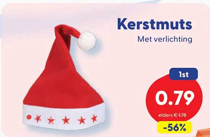 Kerstmuts Met verlichting