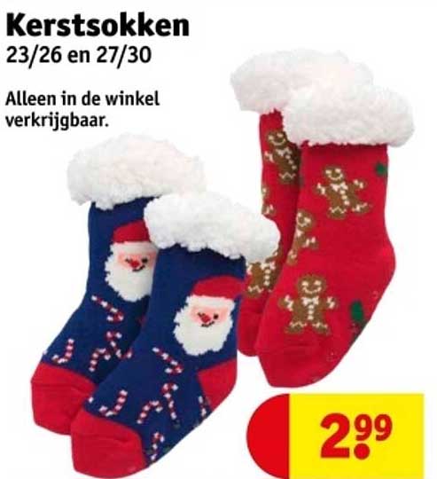Kerstsokken 23/26 en 27/30