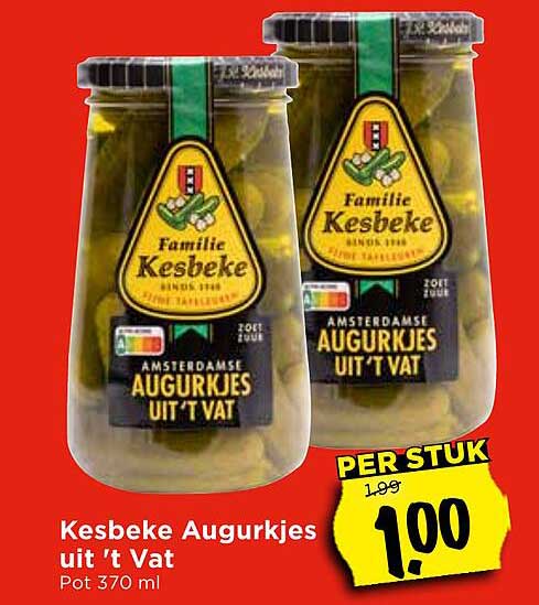 Kesbeke Augurkjes uit 't Vat