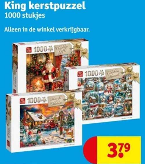 King kerstpuzzel 1000 stukjes