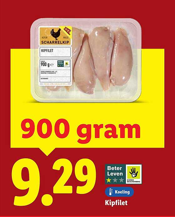 Kipfilet 900 gram