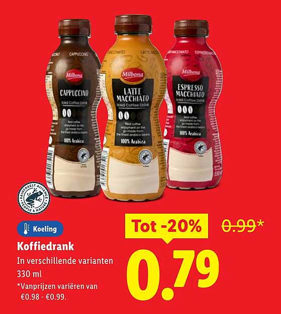 Koffiedrank In verschillende varianten 330 ml