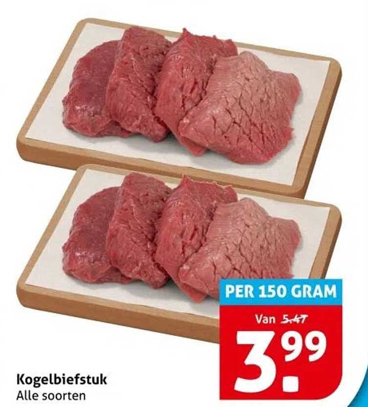 Kogelbiefstuk Alle soorten