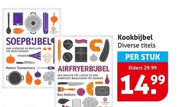 Kookbijbel Diverse titels per stuk, elders 29.99