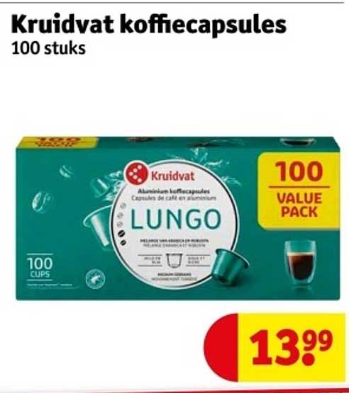 Kruidvat koffiecapsules 100 stuks