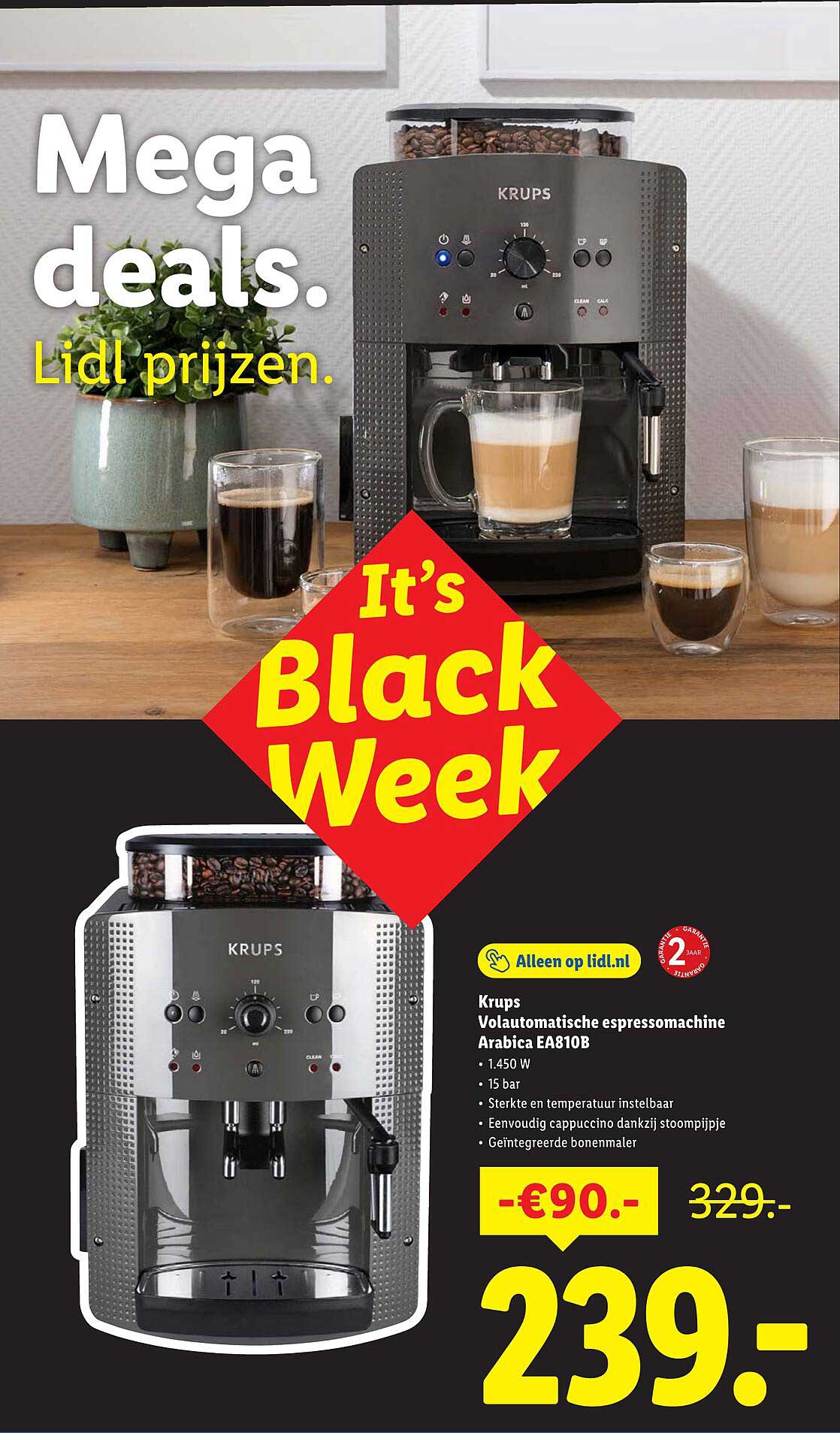 Krups Volautomatische espressomachine Arabica EA810B