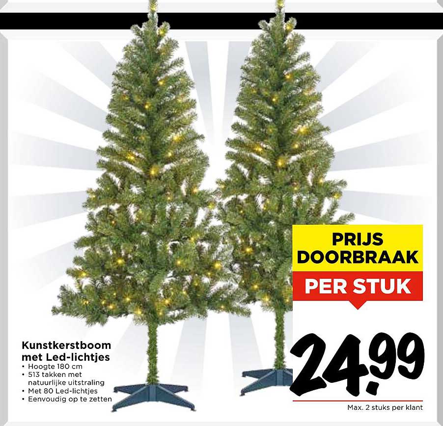Kunstkerstboom met Led-lampjes