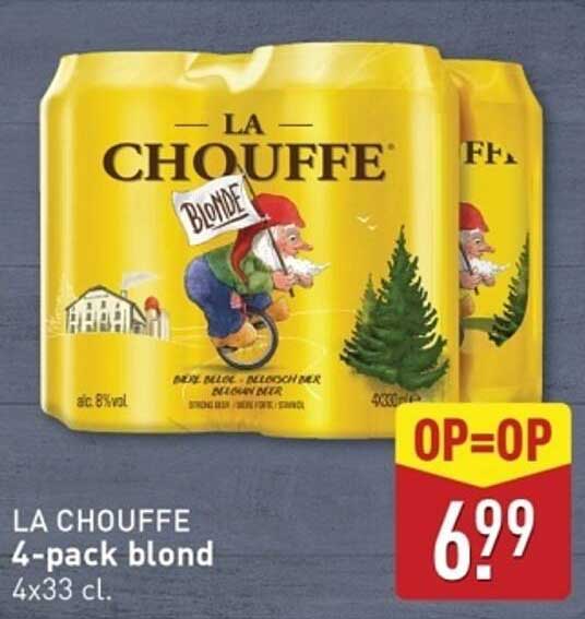 LA CHOUFFE 4-pack blond 4x33 cl