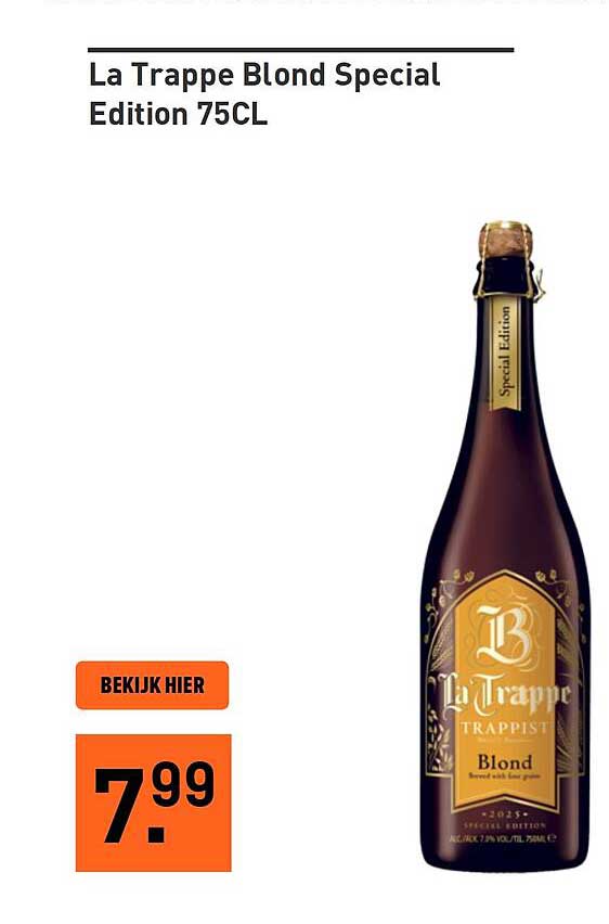 La Trappe Blond Special Edition 75CL