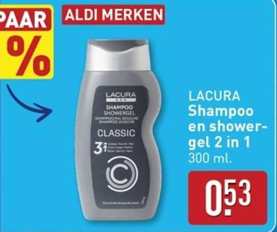 LACURA Shampoo en showergel 2 in 1 300 ml
