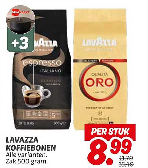 LAVAZZA KOFFIEBONEN Alle varianten. Zak 500 gram.