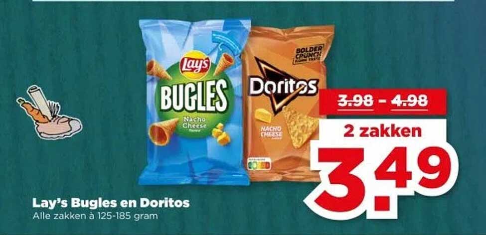 Lay's Bugles en Doritos