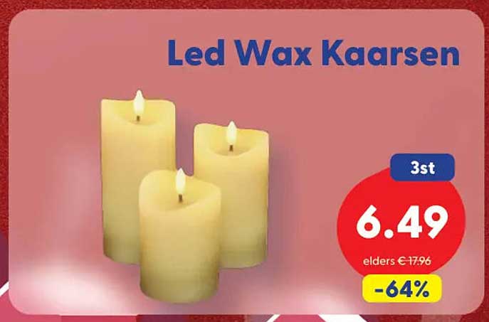 Led Wax Kaarsen