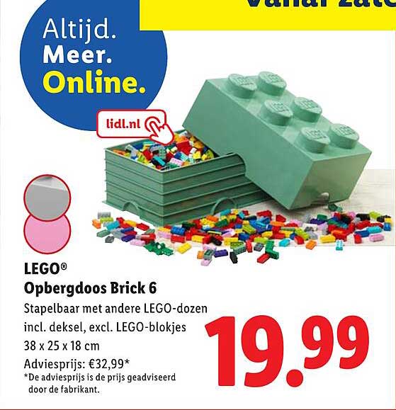 LEGO® Opbergdoos Brick 6