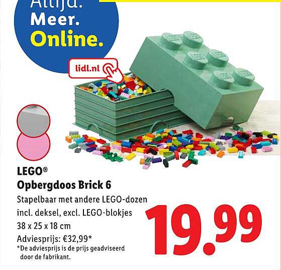 LEGO® Opbergdoos Brick 6
