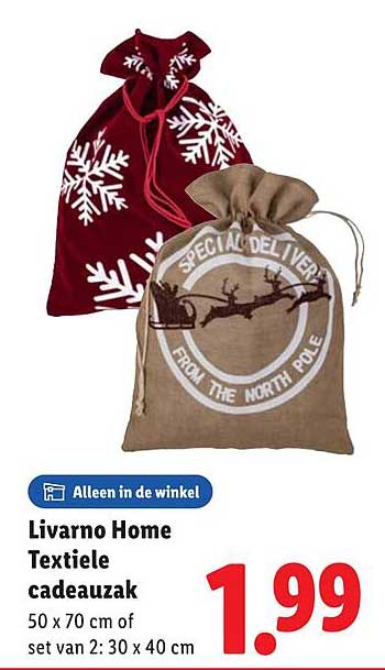 Livarno Home Textiele cadeauzak