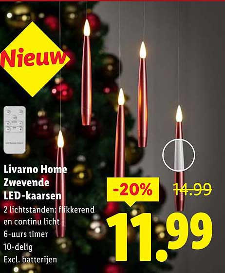 Livorno Home Zwevende LED-kaarsen
