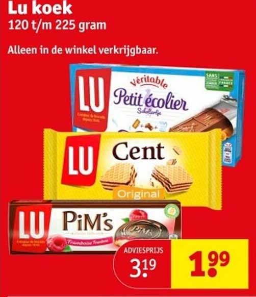 Lu koek 120 t/m 225 gram