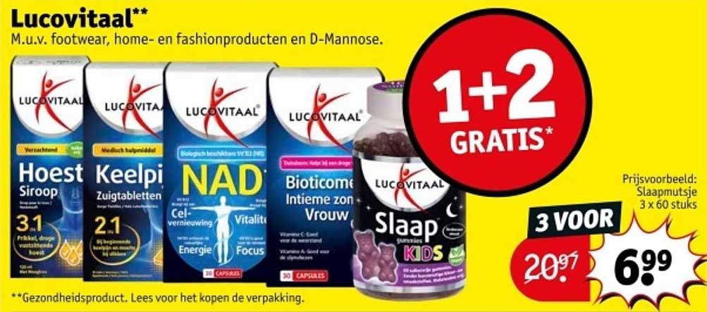 Lucovitaal Slaap gummies KIDS 3 voor 6,99