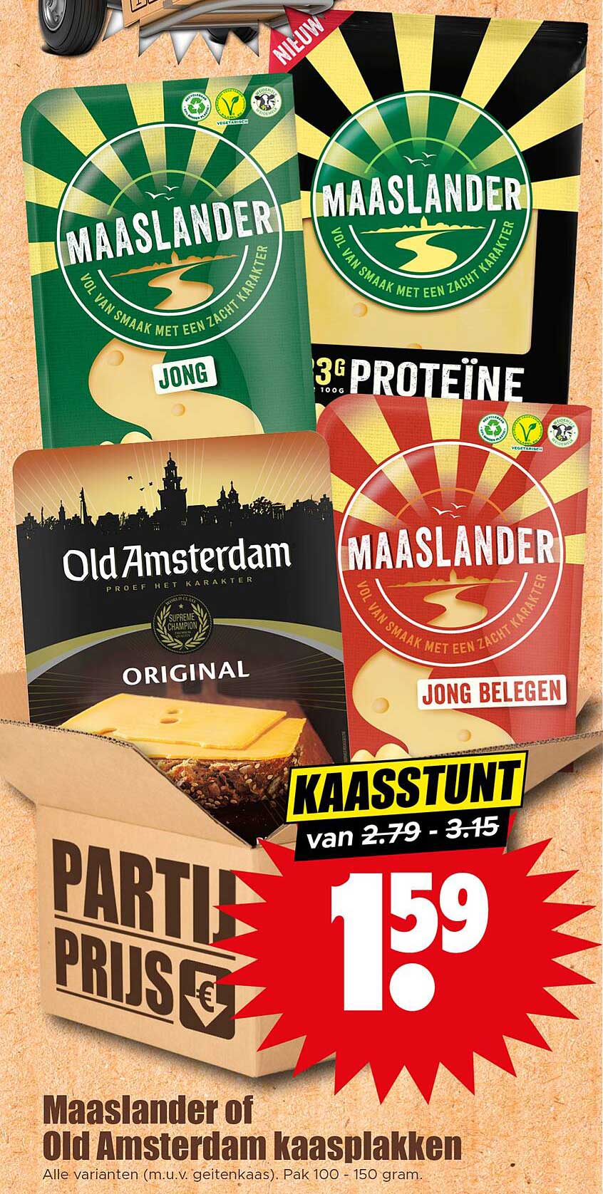 Maaslander of Old Amsterdam kaasplakken