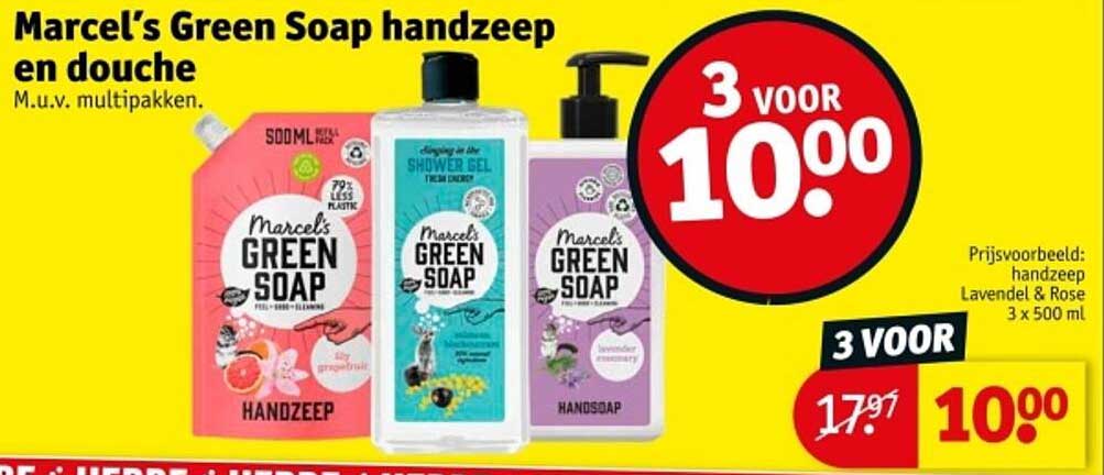 Marcel’s Green Soap handzeep en douche