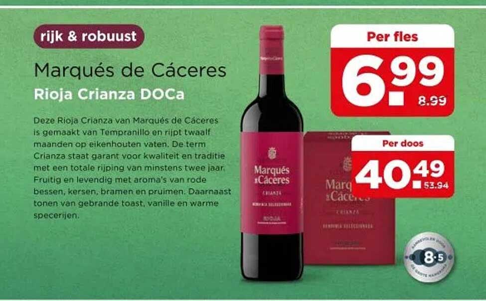 Marqués de Cáceres Rioja Crianza DOCa