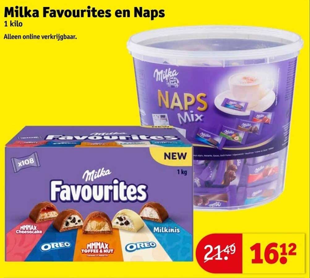 Milka Favourites en Naps Mix 1 kilo
