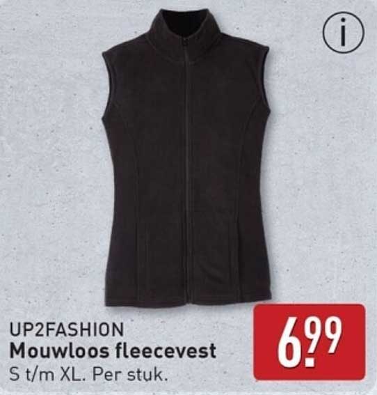 Mouwloos fleecevest