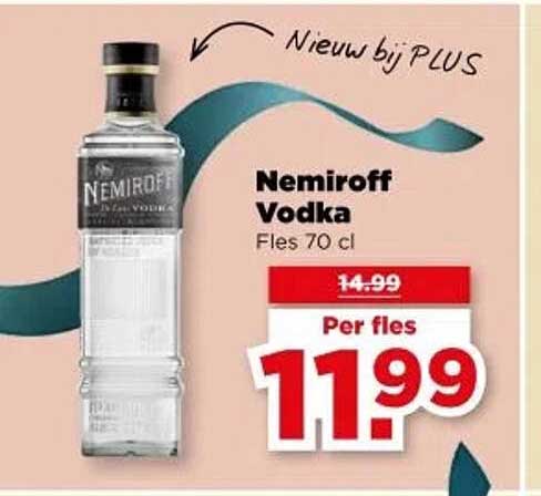 Nemiroff Vodka Fles 70 cl