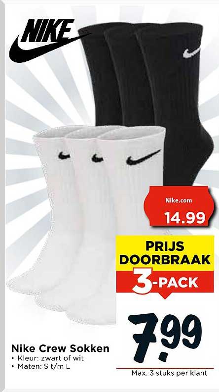 Nike Crew Sokken 3-pack