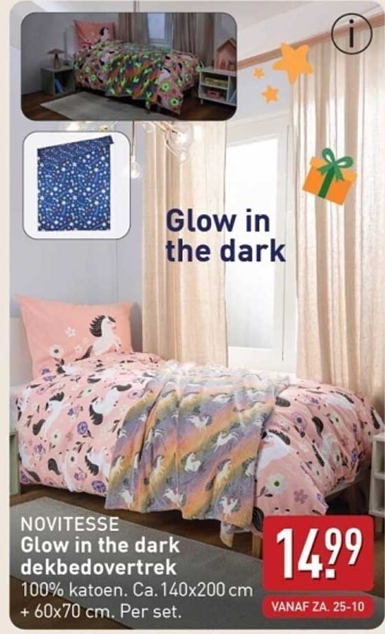 NOVITESSE Glow in the dark dekbedovertrek