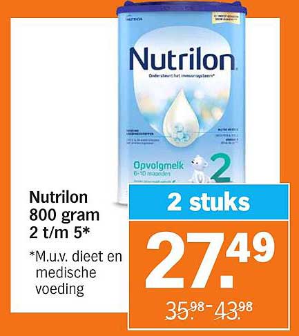 Nutrilon 800 gram 2 t/m 5*