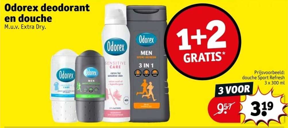 Odorex deodorant en douche