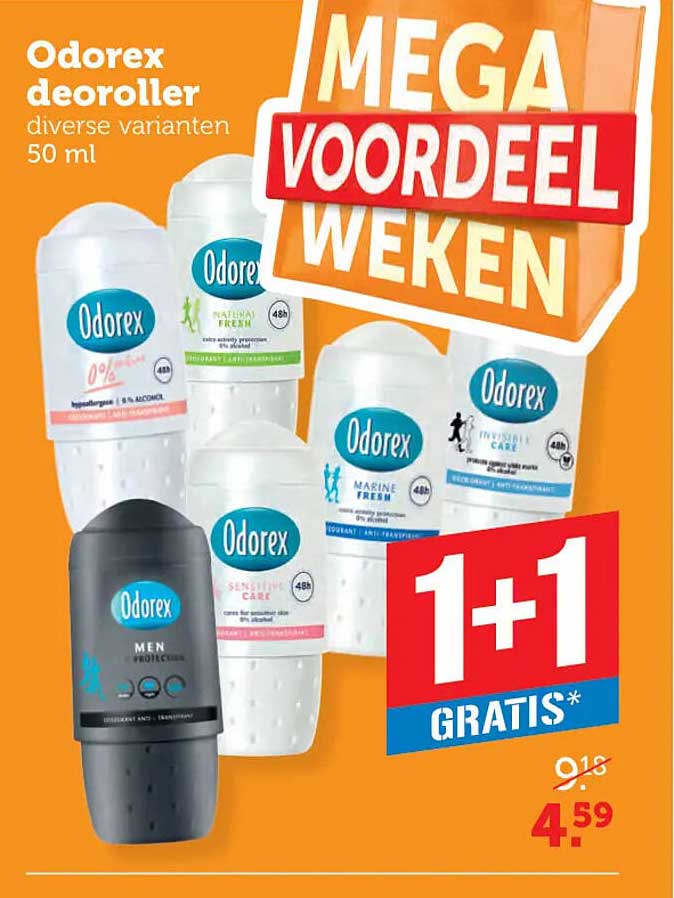 Odorex deoroller diverse varianten 50 ml